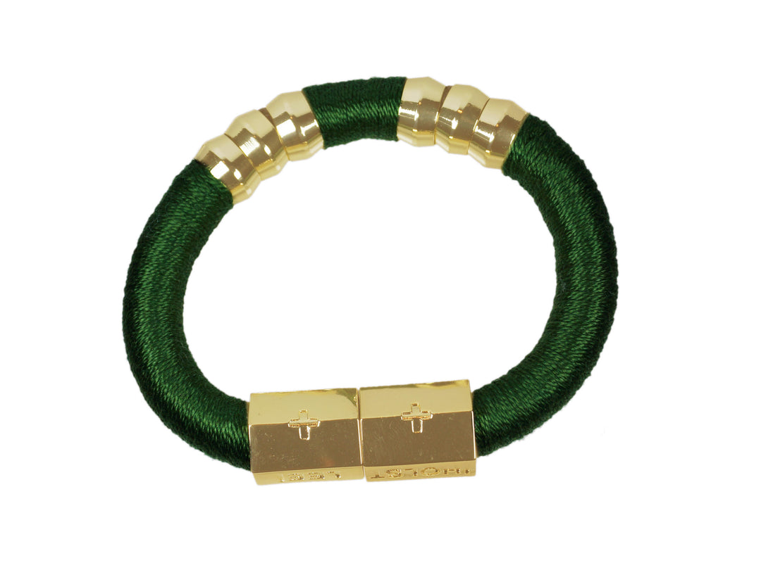 Classic Forest Green Wrap Bracelet